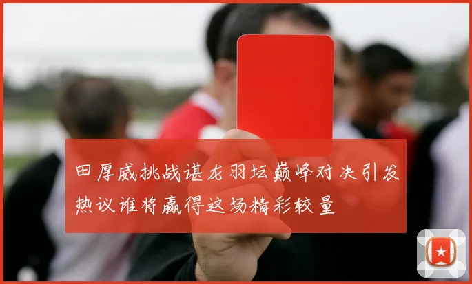 田厚威挑战谌龙羽坛巅峰对决引发热议谁将赢得这场精彩较量